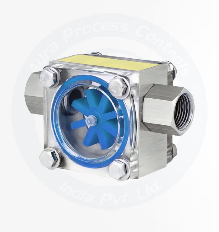 Double Window Sight Glass With Rotary Wheel