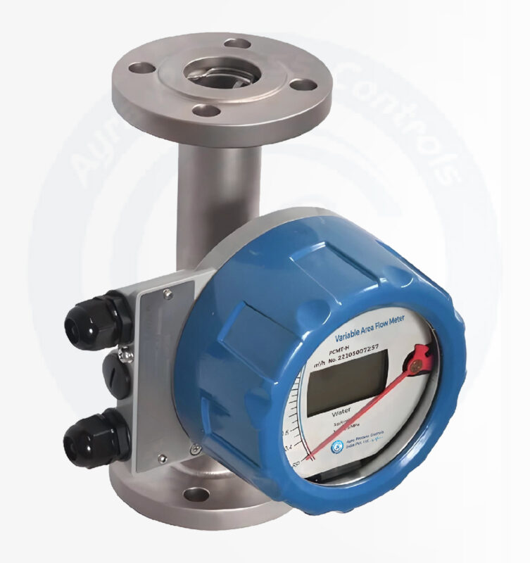 Metal Tube Rotameter With 4-20 mAmp Transmitter & Totalizer